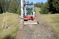 Baubegleitung Swisscomleitung in Flachmoorobjekten 